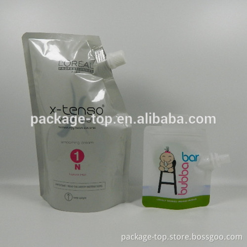 2015 custom made plastic silver spout pill pouch bags packaging China bag -making factory